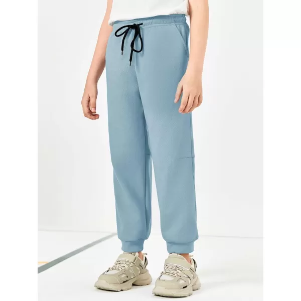 Haloumoning Boys Jogger Pants Kids Fashion Elastic Waist Drawstring Sweatpants with Pockets 5-14 Years