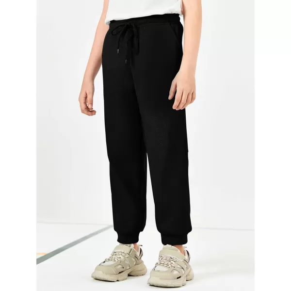 Haloumoning Boys Jogger Pants Kids Fashion Elastic Waist Drawstring Sweatpants with Pockets 5-14 Years
