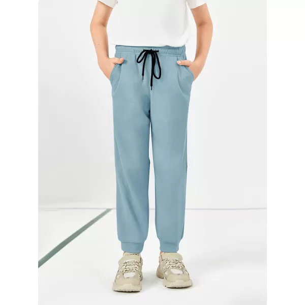 Haloumoning Boys Jogger Pants Kids Fashion Elastic Waist Drawstring Sweatpants with Pockets 5-14 Years