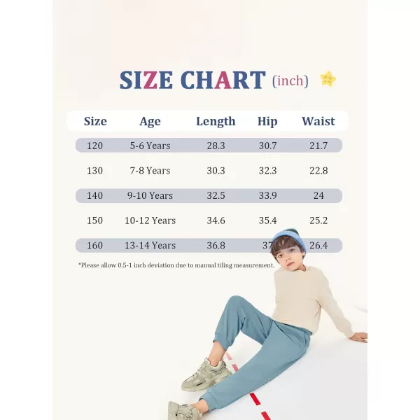 Haloumoning Boys Jogger Pants Kids Fashion Elastic Waist Drawstring Sweatpants with Pockets 5-14 Years