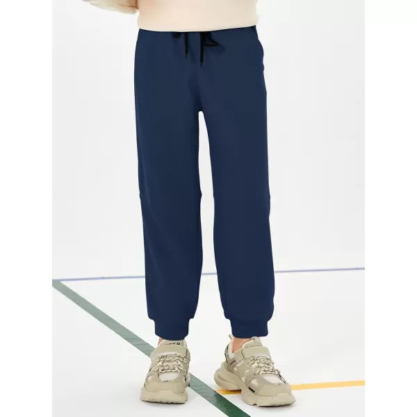 Haloumoning Boys Jogger Pants Kids Fashion Elastic Waist Drawstring Sweatpants with Pockets 5-14 Years