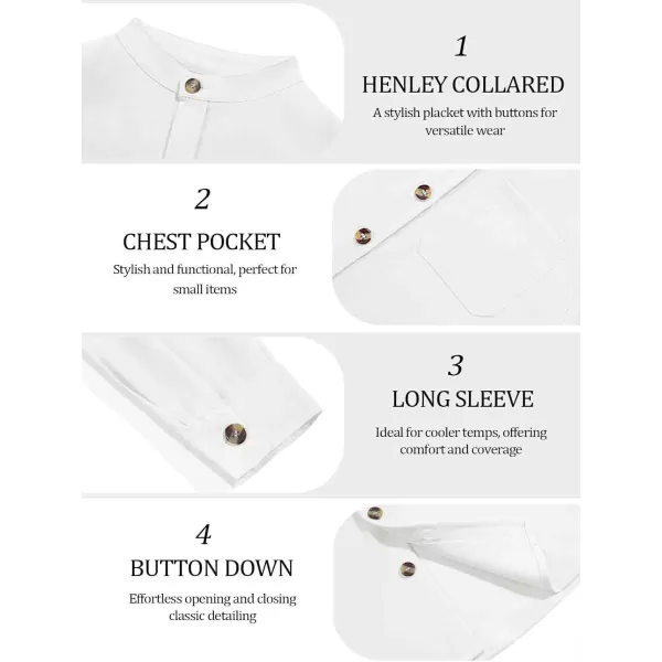 Haloumoning Boys Mandarin Collar Long Sleeve Button Down Shirts 5-14 Years