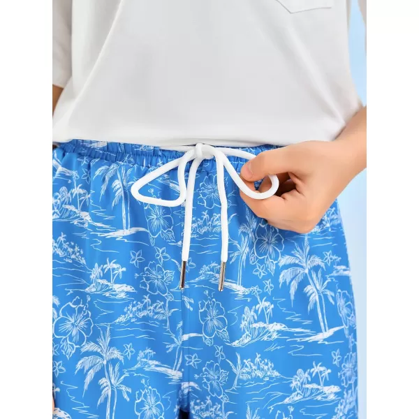 Haloumoning Boys Swim Trunks with Compression Liner Swim Shorts Quick Dry 2 in 1 Beach Shorts 5-14Y