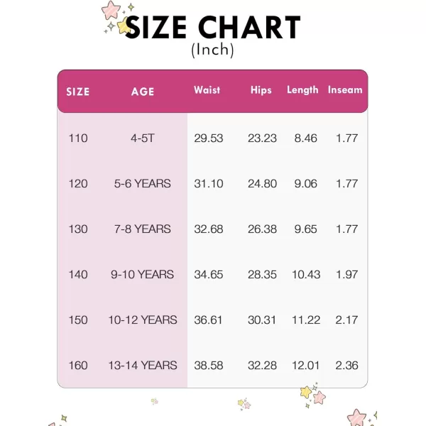 Haloumoning Girls Athletic Shorts High Waist Elastic 2 in 1 Running Shorts with Side Pockets 5-14 Years
