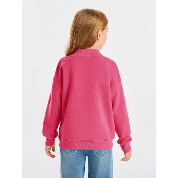 Haloumoning Girls Turtleneck Oversized Sweatshirts Kids Fashion Pullover Long Sleeve Top Clothes 5-14 years