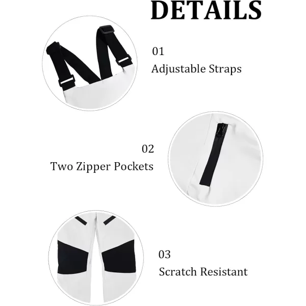 Haloumoning Kids Girls Winter Essential Insulated Snow Bibs Waterproof Warm Ski Pants Overalls