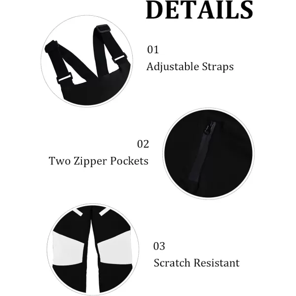 Haloumoning Kids Girls Winter Essential Insulated Snow Bibs Waterproof Warm Ski Pants Overalls