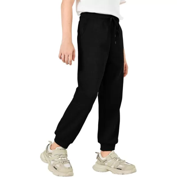 Haloumoning Boys Jogger Pants Kids Fashion Elastic Waist Drawstring Sweatpants with Pockets 5-14 Years