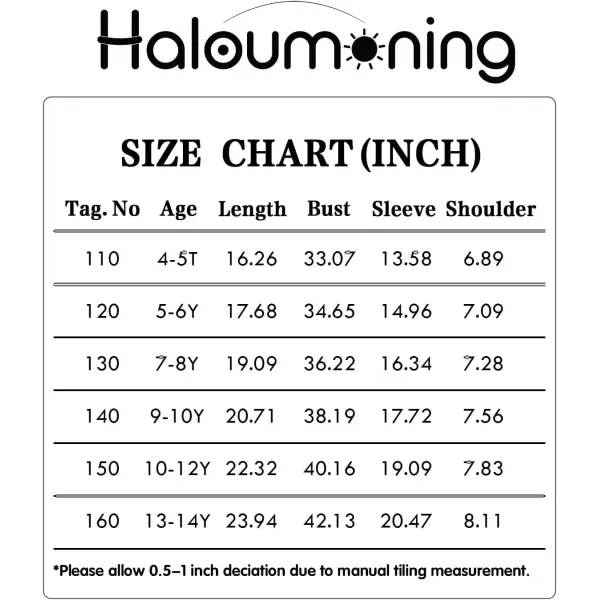 Haloumoning Girls Long Sleeve Zipper Puffer Jacket Quilted Full-Zip Lightweight Coat Winter Outerwear with Pockets 5-14 Years