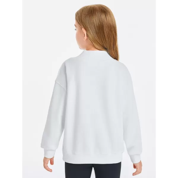 Haloumoning Girls Turtleneck Oversized Sweatshirts Kids Fashion Pullover Long Sleeve Top Clothes 5-14 years