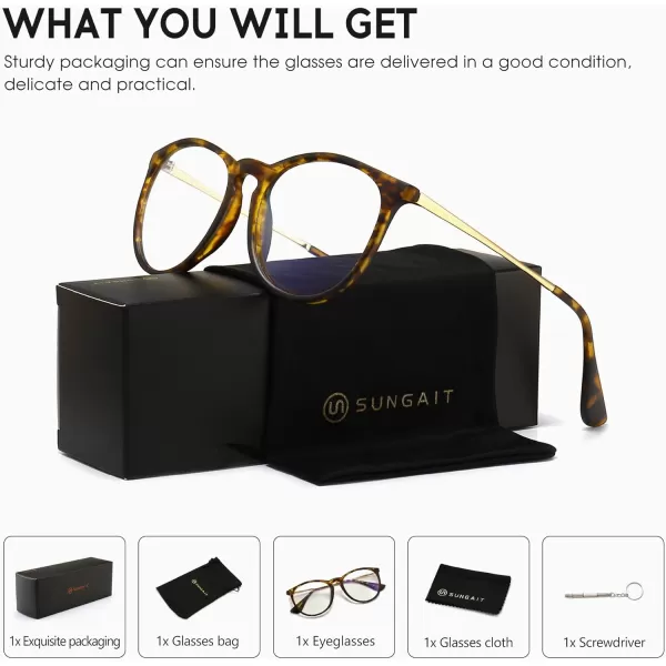 SUNGAIT Fashion Blue Light Blocking Glasses