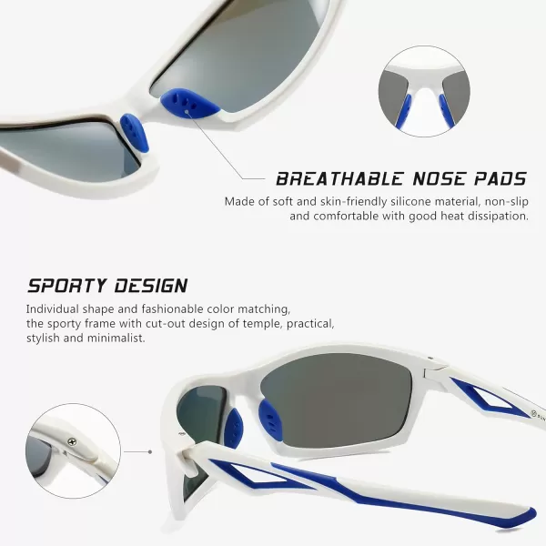 SUNGAIT Mens Sports Polarized Sunglasses Cycling Driving Fishing 100 UV Protection