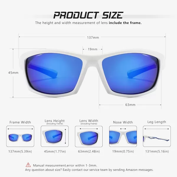 SUNGAIT Mens Sports Polarized Sunglasses Cycling Driving Fishing 100 UV Protection