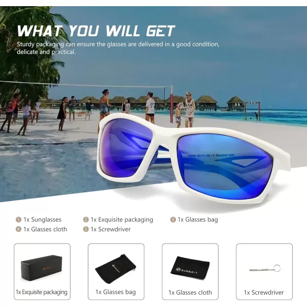 SUNGAIT Mens Sports Polarized Sunglasses Cycling Driving Fishing 100 UV Protection