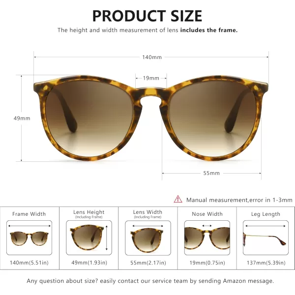 SUNGAIT Vintage Round Sunglasses for Women Men Classic Retro Designer Style3 Pack Polarized Matte AmberBrown Gradientmatte BlackGrayglossy Pink BrownLightbrown