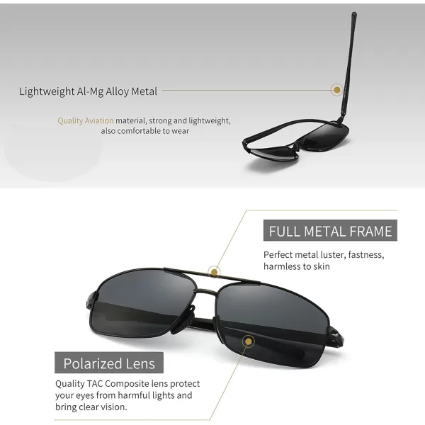 SUNGAIT Vintage Round Sunglasses for Women Men and Ultra Lightweight Rectangular Mens SunglassesMatte BlackGrayblack Gray