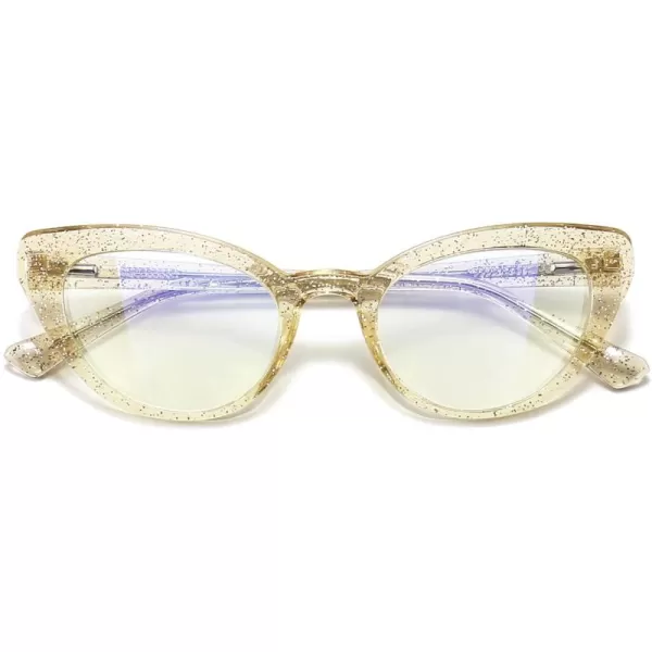 SUNGAIT Fashion Cat Eye Blue Light Blocking Glasses for Women Anti Eye Strain ampamp Glare 400 UV Computer Eyeglasses