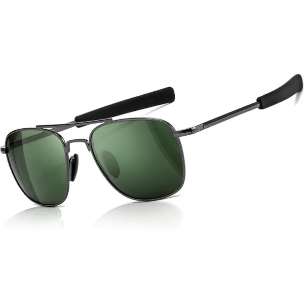 Gunmetal Frame/Dark Green Lens