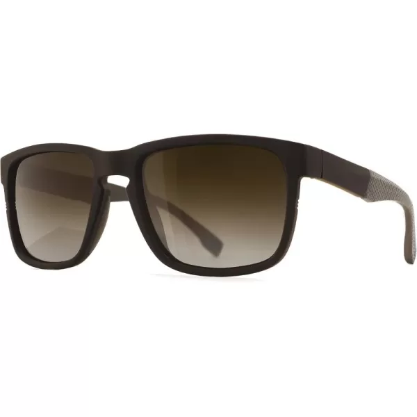 SUNGAIT Unisex Polarized Sunglasses Stylish Sun Glasses with Spring Hinges for Men ampamp WomenBrown Frame Matte FinishBrown Gradient Lens
