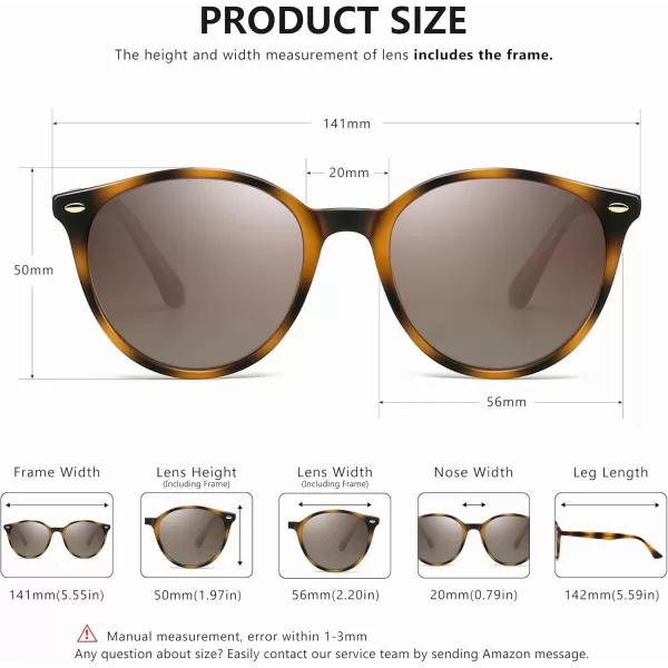 SUNGAIT Retro Round Sunglasses for Women Men Unisex Vintage Trendy Shades  UV400 Protection Classic Designer StyleMatte Amber FrameBrown Gradient Lens