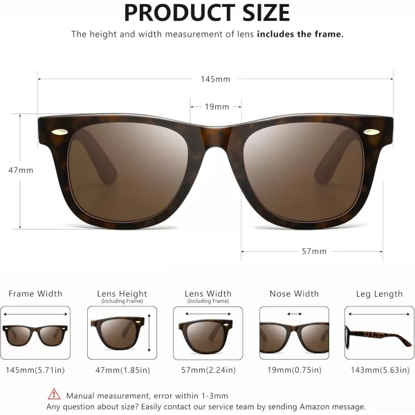 SUNGAIT Woman Retro Sunglasses Square Design UV400 Protection 80s Classic Vintage Design for Man WomanBlackAmberUnisexAmber Framematte FinishBrown Lens