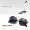 imageSUNGAIT Classic Square Frame Sunglasses for Women Men Trendy UV400 Protection Polarized LightweightSilver Tortoise Frame Gray Gradient Lens
