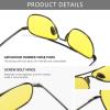 imageSUNGAIT Mens Military Style Polarized Pilot Aviator Sunglasses Bayonet Temples2025 Night Yellow LensGunmetal Frame
