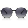 imageSUNGAIT Classic Square Frame Sunglasses for Women Men Trendy UV400 Protection Polarized LightweightBlack Frame Gray Gradient Lens