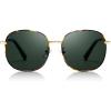 Gold Tortoise Frame Green Lens