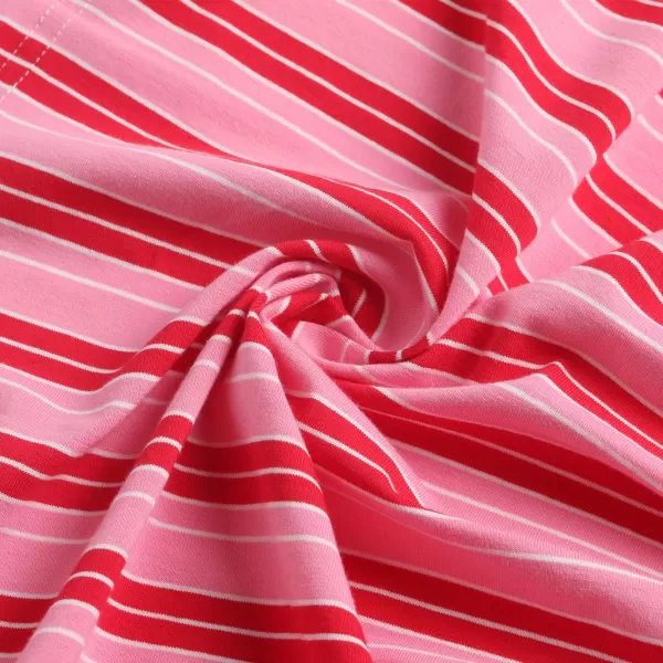 Girls Striped Dress Unicorn Ruffle Sleeveless Casual Dresses SundressStriped red