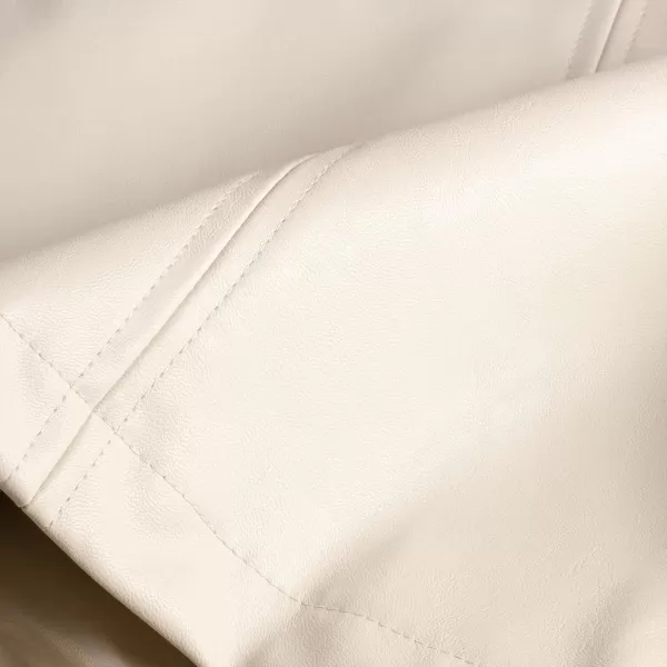 Girls and Toddlers Faux Leather Short SkirtsAll Season Basic SkirtsOffwhite