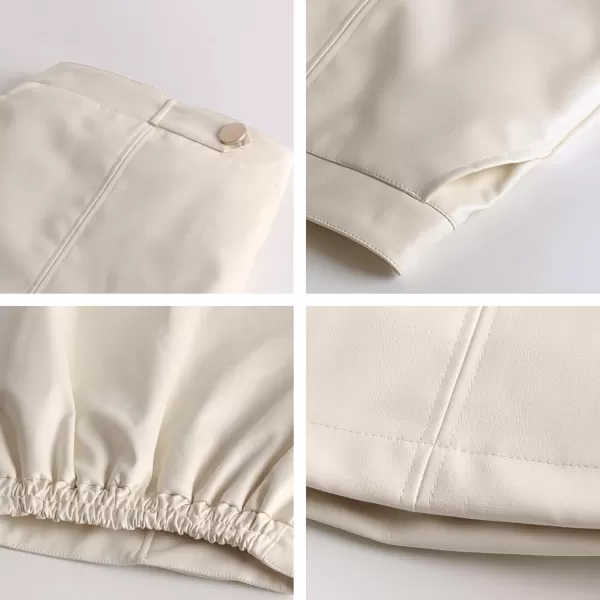 Girls and Toddlers Faux Leather Short SkirtsAll Season Basic SkirtsOffwhite