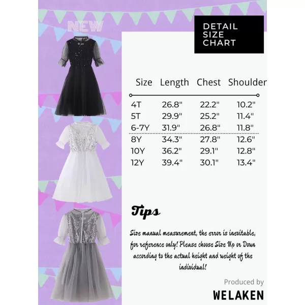 Sequin Tulle Party Dress for Girls Kids ampamp Teens Princess Pageant SundressBlack