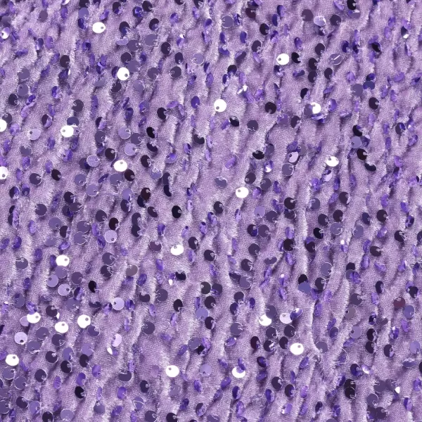 WELAKEN Girls Sequin Dress ALine Sleeveless Sparkly Gown Party Dresses with Faux Fur TrimPurple