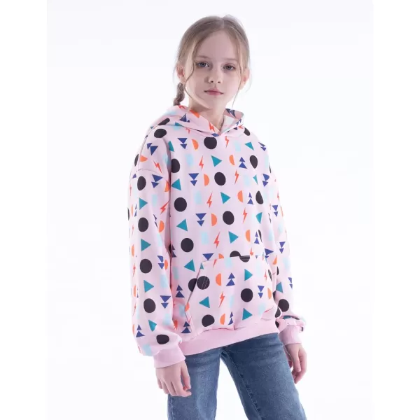 WELAKEN Girls and Toddlers Pullover Printed Hoodie Sweatshirt with Kangaroo PocketGraphics