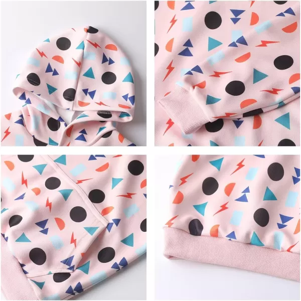 WELAKEN Girls and Toddlers Pullover Printed Hoodie Sweatshirt with Kangaroo PocketGraphics