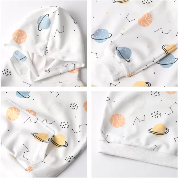 WELAKEN Girls and Toddlers Pullover Printed Hoodie Sweatshirt with Kangaroo PocketUniverse