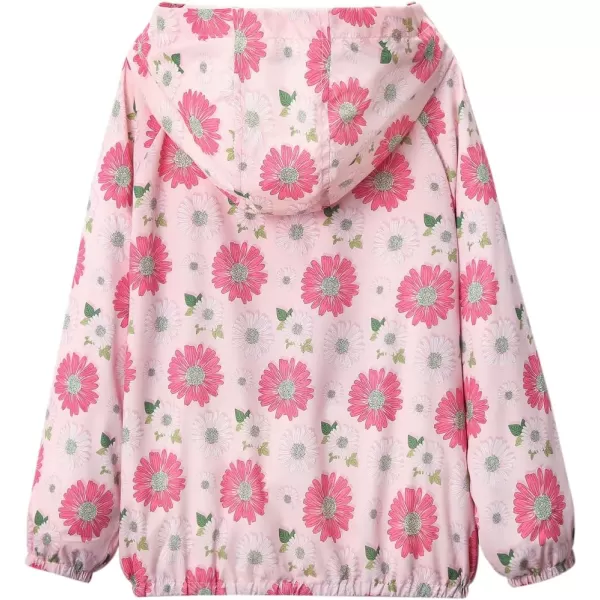WELAKEN Lightweight Jacket for Girls Kids ampamp Toddler II Girls Print WaterResistant JacketDaisy