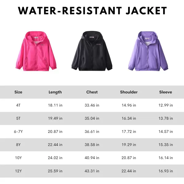 WELAKEN Lightweight Jacket for Girls Kids ampamp Toddler II Girls Print WaterResistant JacketSyellow