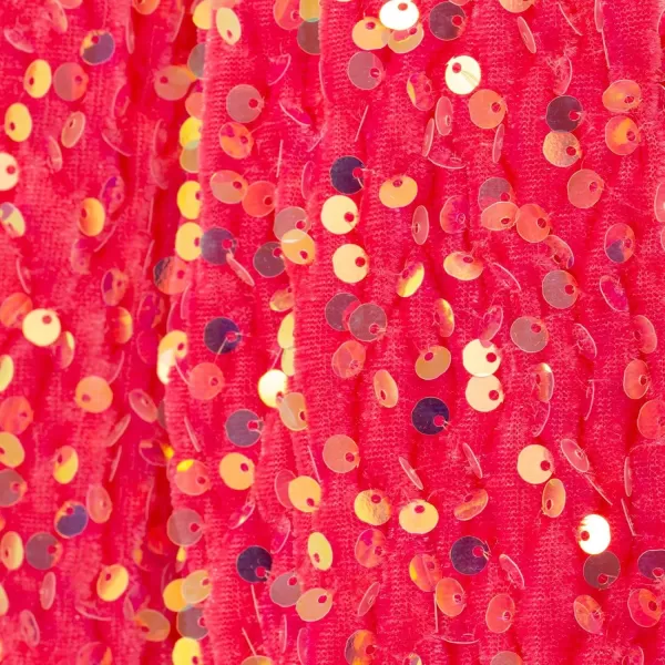 WELAKEN Sequin Casual Pants for Girls with Lining Kids ampamp Little Girls Sparkling TrousersCoral Pink