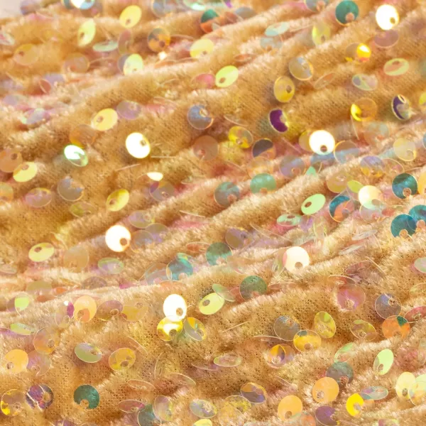WELAKEN Sequin Casual Pants for Girls with Lining Kids ampamp Little Girls Sparkling TrousersGold