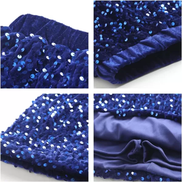 WELAKEN Sparkly Sequin Skirt for Girls Toddler ampamp Kids II Little Girls Elastic Waistband SkirtsBlue minipencil