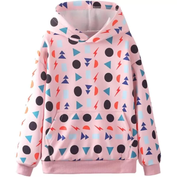 WELAKEN Girls and Toddlers Pullover Printed Hoodie Sweatshirt with Kangaroo PocketGraphics