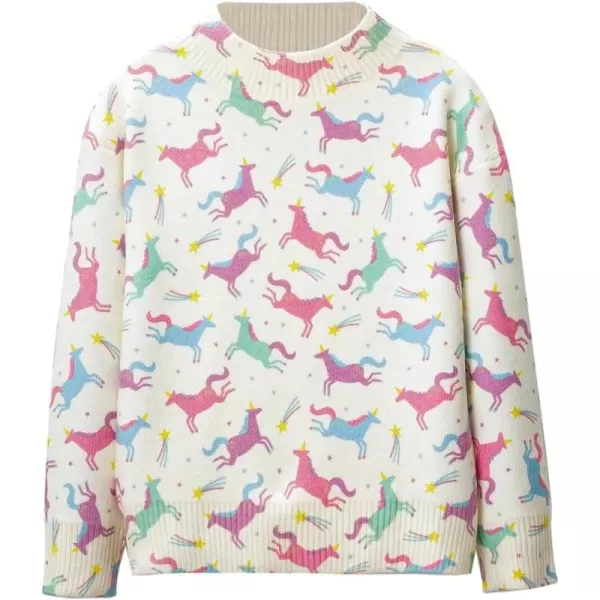 WELAKEN Pullover Sweaters for Girls Kids ampamp Toddler Little Girls Knitted SweatshirtsNewunicorn