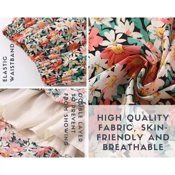 Floral Long Skirt for Girls Toddler ampamp Kids ampamp Teens II Girls ALine Maxi Skirts Daisy