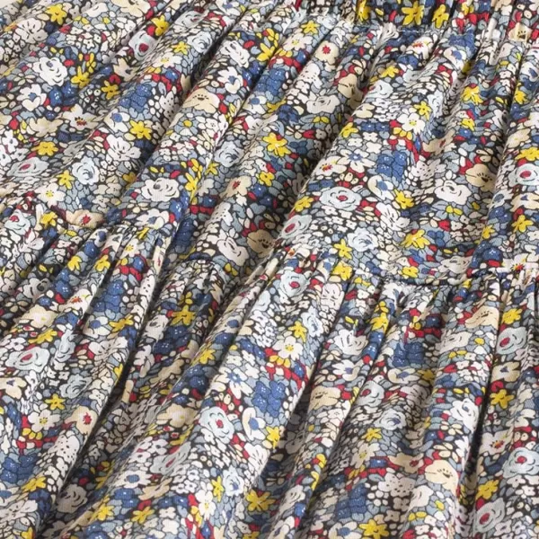 Floral Long Skirt for Girls Toddler ampamp Kids ampamp Teens II Girls ALine Maxi SkirtsBlue