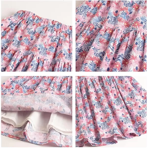 Floral Long Skirt for Girls Toddler ampamp Kids ampamp Teens II Girls ALine Maxi SkirtsPink floral