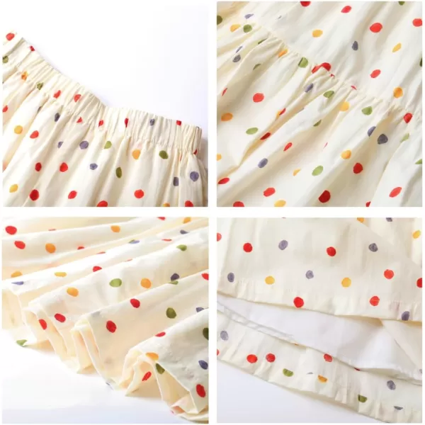 Floral Long Skirt for Girls Toddler ampamp Kids ampamp Teens II Girls ALine Maxi SkirtsPolka Dot