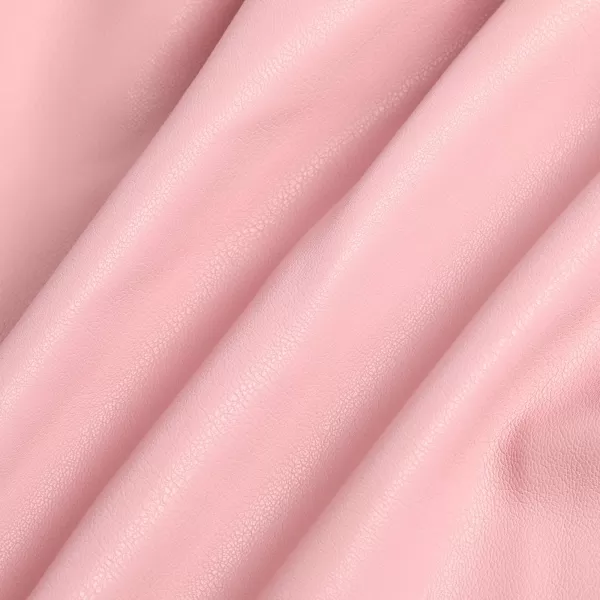 WELAKEN Faux Leather Skirt for Girls Toddler ampamp Kids ampamp Teens II Girls A Line Skirt with Two Front PocketsHeart pink