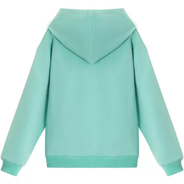 WELAKEN Girls Hoodies Sweatshirts Long Sleeves Pullover TopsGreen butterfly